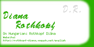 diana rothkopf business card